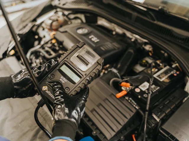 Comprobaciones técnicas en el vano motor; fotografía de referencia.